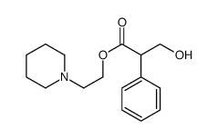 α-(Hydroxymethyl)-α-phenylacetic acid 2-(1-piperidinyl)ethyl ester structure