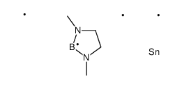 1,3-dimethyl-1,3,2λ2-diazaborolidine,trimethyltin Structure