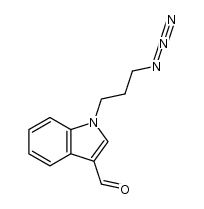 1-(3-azidopropyl)-1H-indole-3-carbaldehyde结构式