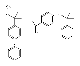 tris(2-methyl-2-phenylpropyl)-phenylstannane Structure