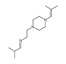4-(2-methylprop-1-enyl)-N-(2-methylpropylidene)piperazine-1-ethylamine结构式
