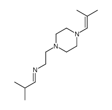 4-(2-methylprop-1-enyl)-N-(2-methylpropylidene)piperazine-1-ethylamine structure