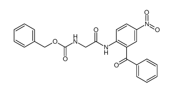benzyl (2-((2-benzoyl-4-nitrophenyl)amino)-2-oxoethyl)carbamate结构式