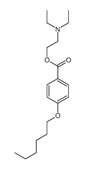 2-(diethylamino)ethyl 4-hexoxybenzoate Structure