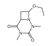 1,2,4-Triazabicyclo[4.2.0]octane-3,5-dione,8-ethoxy-2,4-dimethyl-(9CI) structure