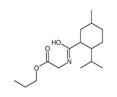 propyl N-[[5-methyl-2-(isopropyl)cyclohexyl]carbonyl]glycinate structure