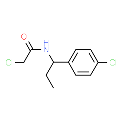 2-Chloro-n-[1-(4-chlorophenyl)propyl]acetamide Structure