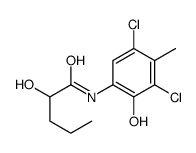 N-(3,5-dichloro-2-hydroxy-4-methylphenyl)-2-hydroxypentanamide结构式