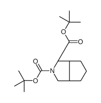 (1S,3AR,6AS)-DI-TERT-BUTYL HEXAHYDROCYCLOPENTA[C]PYRROLE-1,2(1H)-DICARBOXYLATE Structure