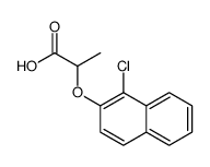 2-(1-chloronaphthalen-2-yl)oxypropanoic acid Structure