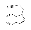 1H-Indole-1-propanenitrile structure