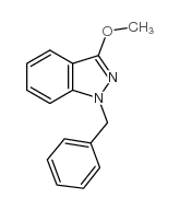 1-苄基-3-甲氧基-1H-吲唑结构式