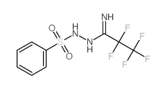 Propanimidicacid, 2,2,3,3,3-pentafluoro-, 2-(phenylsulfonyl)hydrazide Structure