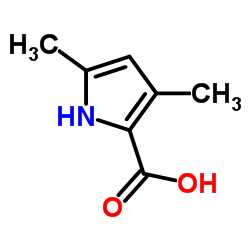 3,5-Dimethyl-1H-pyrrole-2-carboxylic acid structure