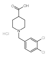 1-(3,4-Dichlorobenzyl)-4-piperidine-carboxylic acid hydrochloride Structure