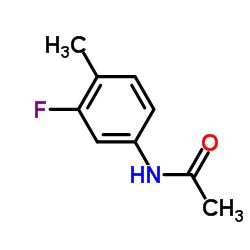 N-(3-氟-4-甲基苯基)乙酰胺结构式
