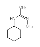 N-cyclohexyl-N-methyl-ethanimidamide结构式