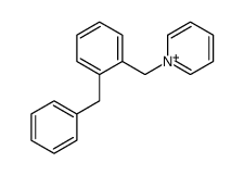 1-[(2-benzylphenyl)methyl]pyridin-1-ium结构式
