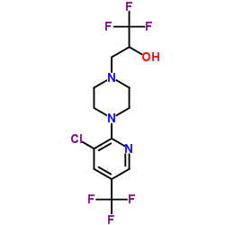 3-{4-[3-Chloro-5-(trifluoromethyl)-2-pyridinyl]-1-piperazinyl}-1,1,1-trifluoro-2-propanol structure