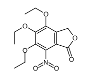 4,5,6-triethoxy-7-nitrophthalide Structure