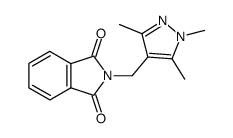 N-(1,3,5-trimethyl-1H-pyrazol-4-ylmethyl)-phthalimide结构式
