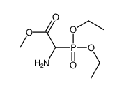 methyl 2-amino-2-diethoxyphosphorylacetate结构式