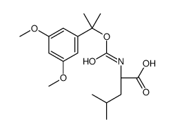 (2S)-2-[2-(3,5-dimethoxyphenyl)propan-2-yloxycarbonylamino]-4-methylpentanoic acid结构式