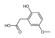 2-(2-hydroxy-5-methoxyphenyl)acetic acid结构式