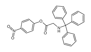 N-(triphenylmethyl)glycine p-nitrophenyl ester结构式