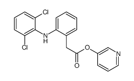 pyridin-3-yl 2-[2-(2,6-dichloroanilino)phenyl]acetate结构式