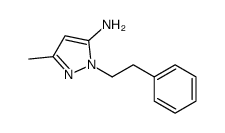 5-methyl-2-(2-phenylethyl)pyrazol-3-amine Structure