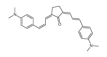 2,5-bis[3-[4-(dimethylamino)phenyl]prop-2-enylidene]cyclopentan-1-one Structure