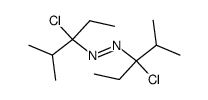 bis-(1-chloro-1-ethyl-2-methyl-propyl)-diazene结构式