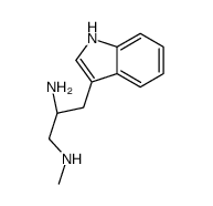 (2S)-3-(1H-indol-3-yl)-1-N-methylpropane-1,2-diamine structure