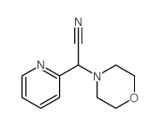 4-Morpholineacetonitrile,a-2-pyridinyl-结构式