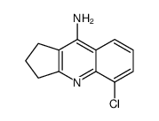 2,3-Dihydro-5-chloro-1H-cyclopenta[b]quinolin-9-amine Structure