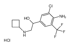 1-[4-amino-3-chloro-5-(trifluoromethyl)phenyl]-2-(cyclobutylamino)ethanol,hydrochloride Structure