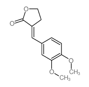 (3E)-3-[(3,4-dimethoxyphenyl)methylidene]oxolan-2-one Structure