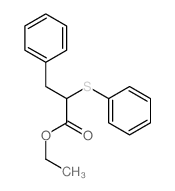 ethyl 3-phenyl-2-phenylsulfanyl-propanoate结构式