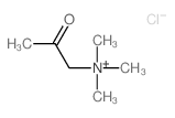 1-Propanaminium,N,N,N-trimethyl-2-oxo-, chloride (1:1)结构式