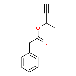 Benzeneacetic acid 1-methyl-2-propynyl ester structure