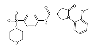 1-(2-methoxyphenyl)-N-(4-morpholin-4-ylsulfonylphenyl)-5-oxopyrrolidine-3-carboxamide Structure