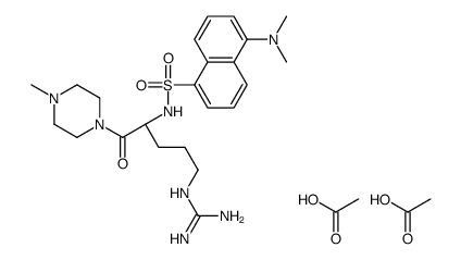 dansyl-arginine-methylpiperidine amide结构式