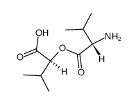 L-L-3-Methyl-2-(2-amino-3-methyl-butyryloxy)-buttersaeure Structure