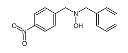 N-benzyl-N-[(4-nitrophenyl)methyl]hydroxylamine结构式