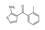 (2-aminothiophen-3-yl)-(2-methylphenyl)methanone Structure