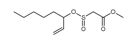 methyl 2-((oct-1-en-3-yloxy)sulfinyl)acetate结构式