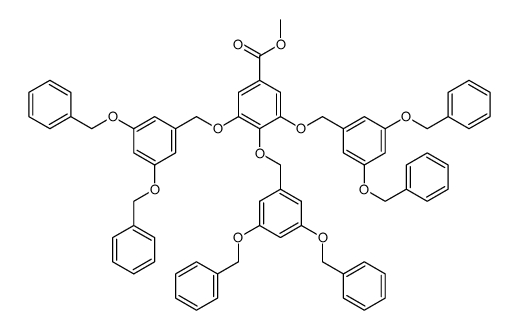 3,4,5-Tris-(3,5-bis-benzyloxy-benzyloxy)-benzoic acid methyl ester Structure