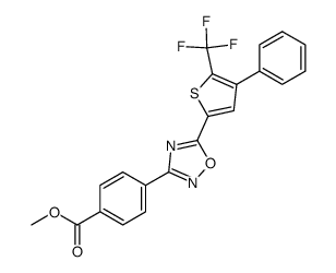 3-[(4-carbomethoxy)phenyl]-5-(4-phenyl-5-trifluoromethyl-2-thienyl)-1,2,4-oxadiazole picture