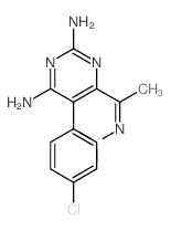 5-(4-chlorophenyl)-6-(N-dimethylamino-C-methyl-carbonimidoyl)pyrimidine-2,4-diamine Structure